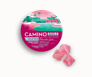 Energizing your gatherings with Uplifting Watermelon Spritz Gummies by Camino.