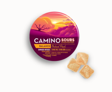 Savoring Balance Orchard Peach Gummies for a perfectly centered experience, with lush, ripe peach flavors.