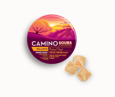 Savor the sweet equilibrium of Balance Orchard Peach Camino Gummies, infused with ideal CBD and THC.