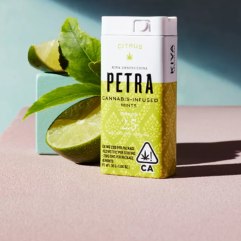 Discover the refreshing Citrus CBD Petra Mints. Each mint combines lemon and lime flavors, providing a zesty and fruity experience. Ideal for those who love Kiva edibles and Petra mints.
